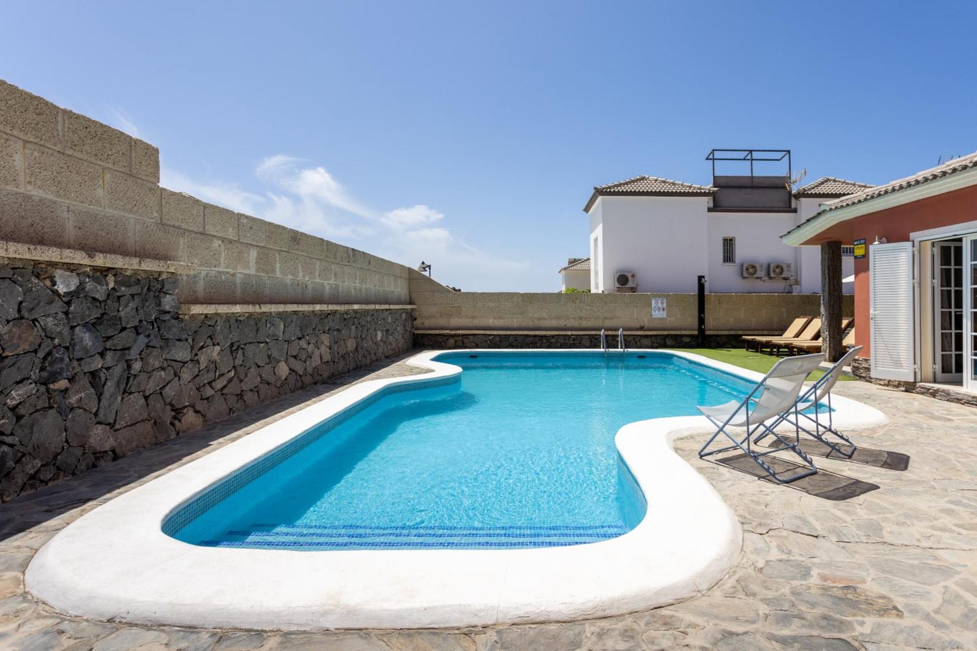 Villa Chloe Costa Adeje Tenerifesummervillas Giant Private Pool 11 Meters Long Esterno foto