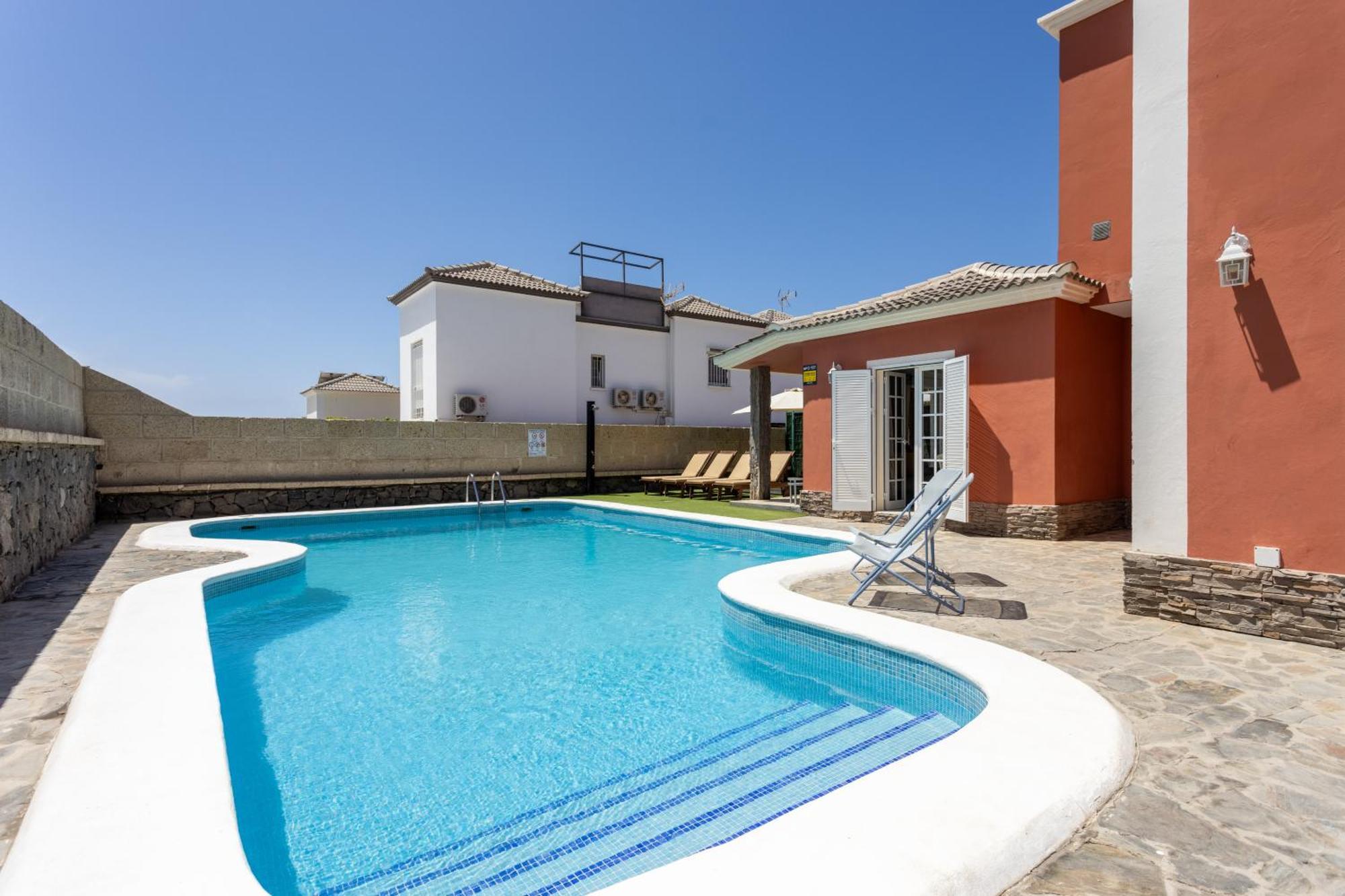 Villa Chloe Costa Adeje Tenerifesummervillas Giant Private Pool 11 Meters Long Esterno foto